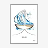 A3 Plakat Sejler Malet