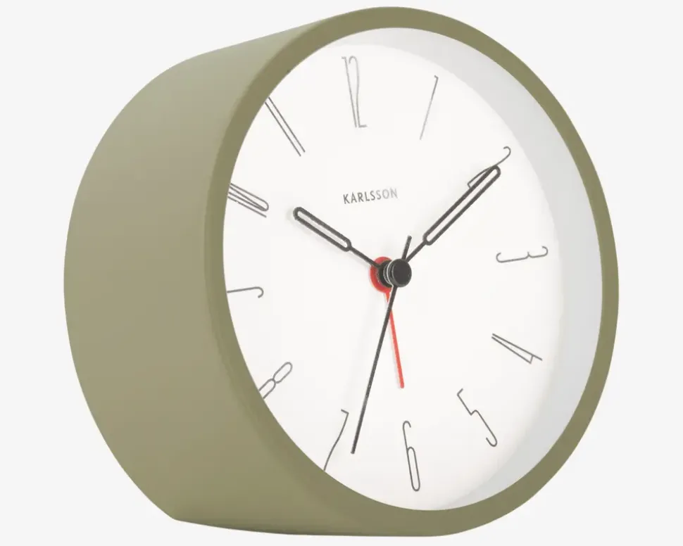 Alarm ur Belle Numbers Mos Grøn