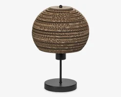 Bordlampe Ball genanvendt pap H.38,5 cm