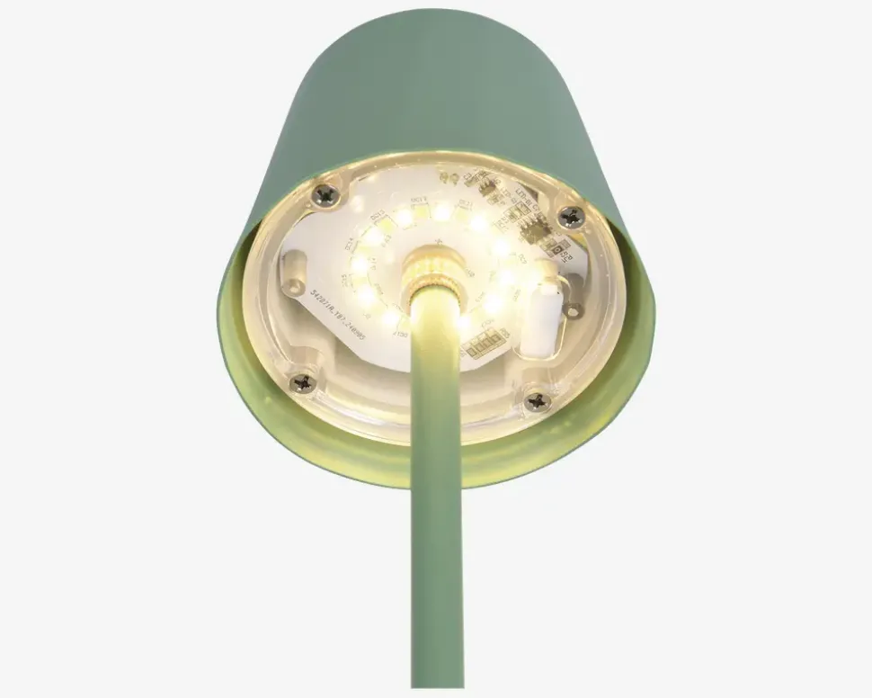 Bordlampe Diaz pistacie grøn H.21 cm