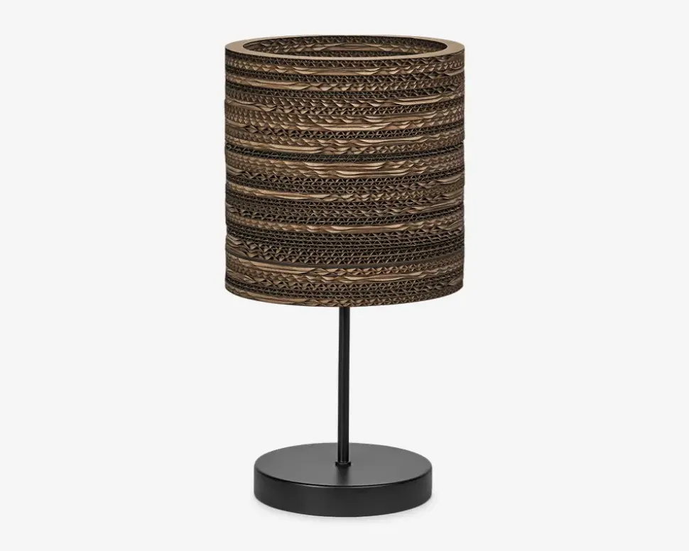 Bordlampe genanvendt pap H.38,5 cm