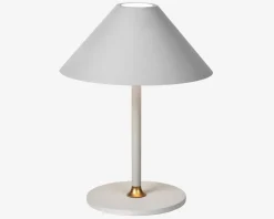Bordlampe Hygge grå H. 25 cm