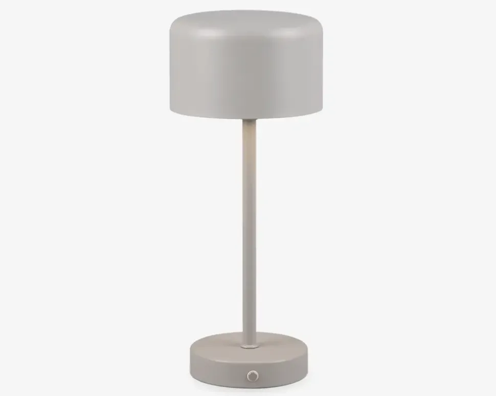 Bordlampe Jeff grå H.30 cm
