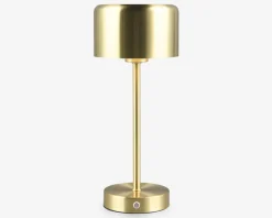 Bordlampe Jeff mat messing H.30 cm