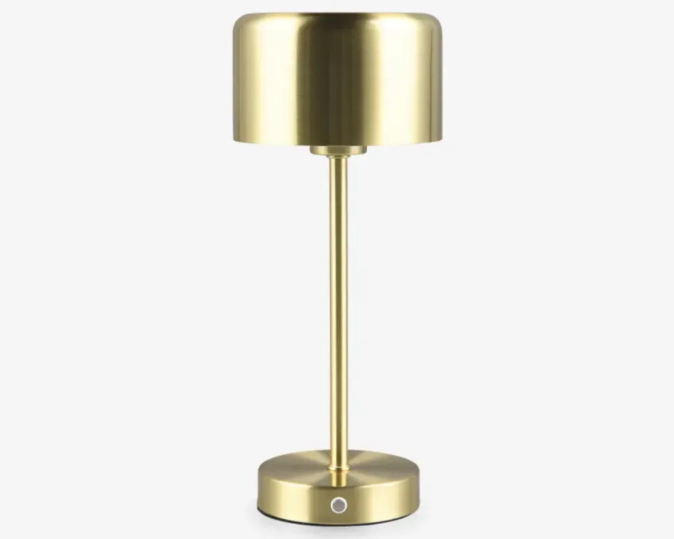 Bordlampe Jeff mat messing H.30 cm