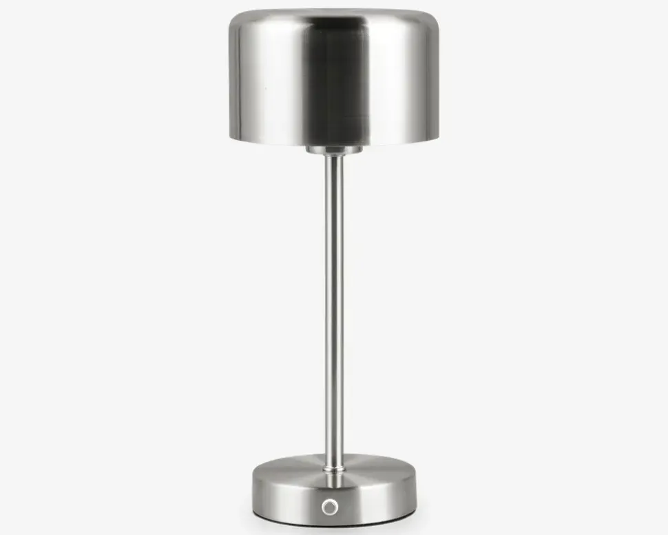 Bordlampe Jeff nikkel H.30 cm