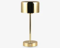 Bordlampe Jeff poleret messing H.30 cm