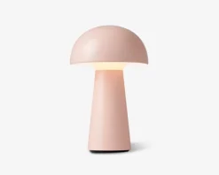 Bordlampe Move Me lyserød LED H.21,5 cm