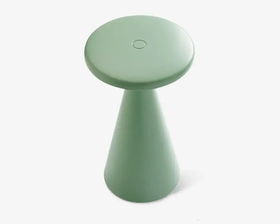 Bordlampe Nyhavn støvet grøn H.21,5 cm