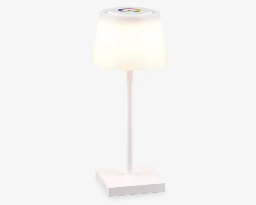 Bordlampe Sanchez mat hvid H.30 cm