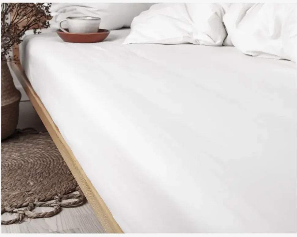 Boxlagen Percale Hvid 180x200 cm