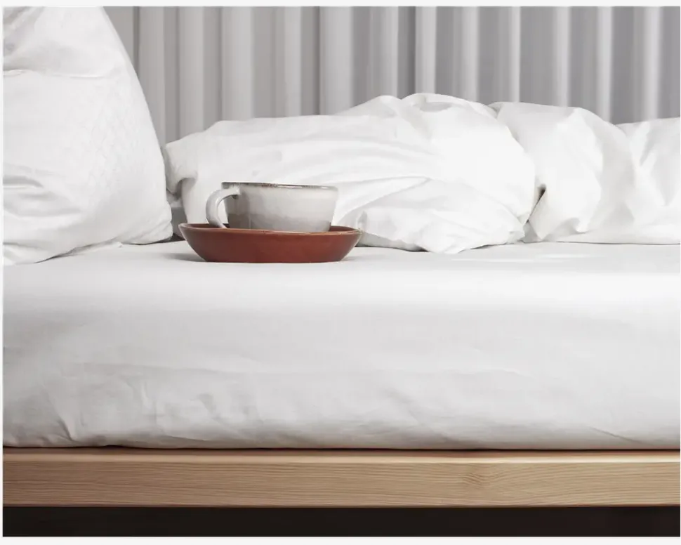 Boxlagen Percale Hvid 140x200 cm