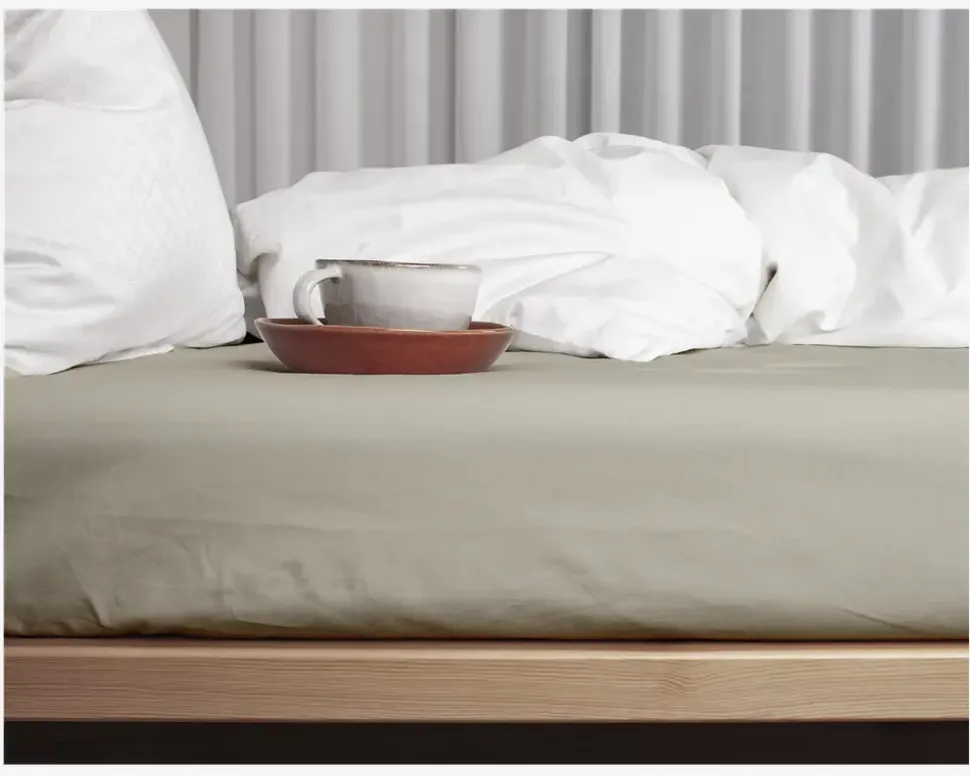 Boxlagen Percale Sand 140x200 cm
