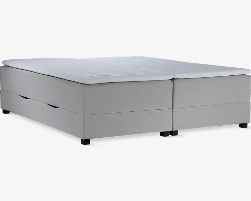 Boxmadras med magasin 180 x 200 cm beige