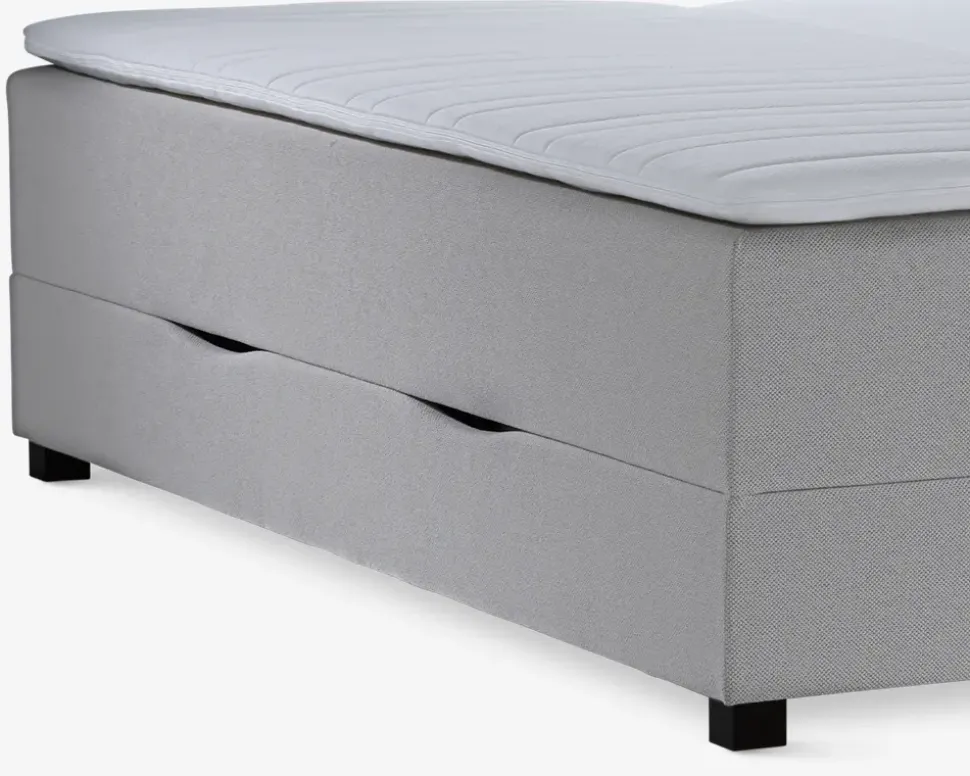 Boxmadras med magasin 180 x 200 cm beige