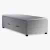 Boxmadras med magasin 90 x 200 cm beige