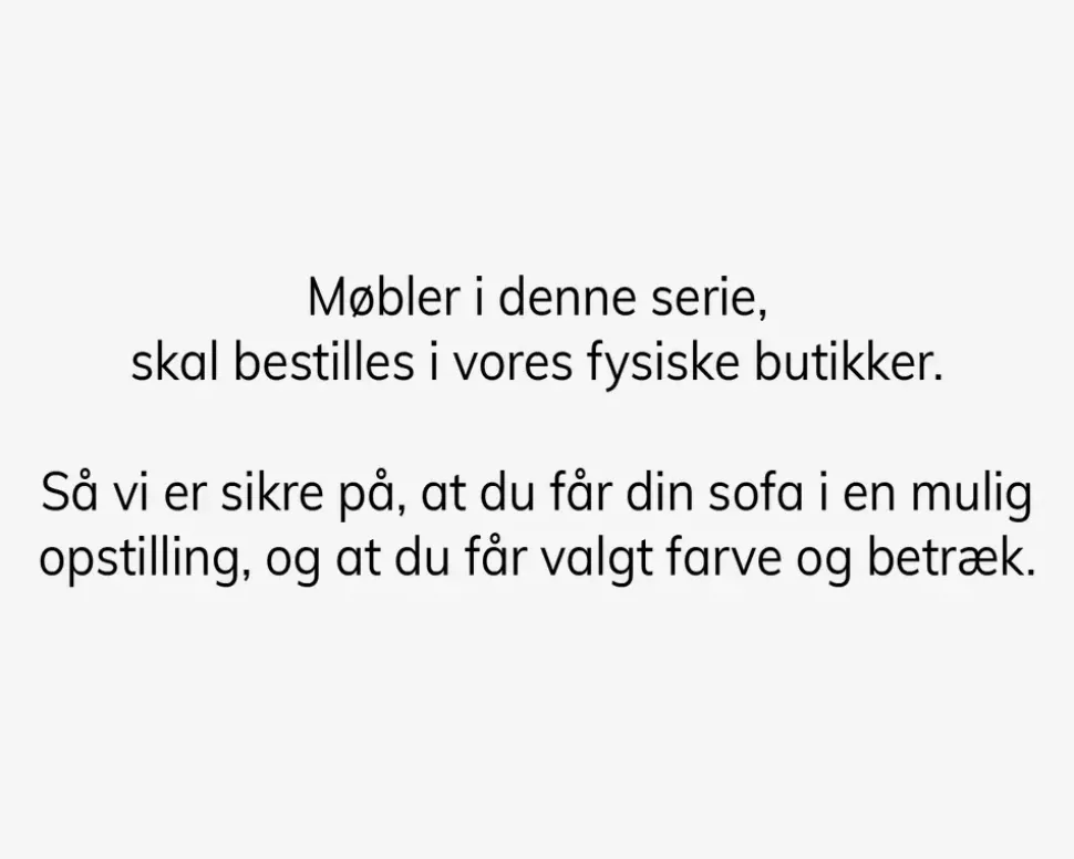Choise Living Hjørnemodul m/Forkant Stofgr. 1