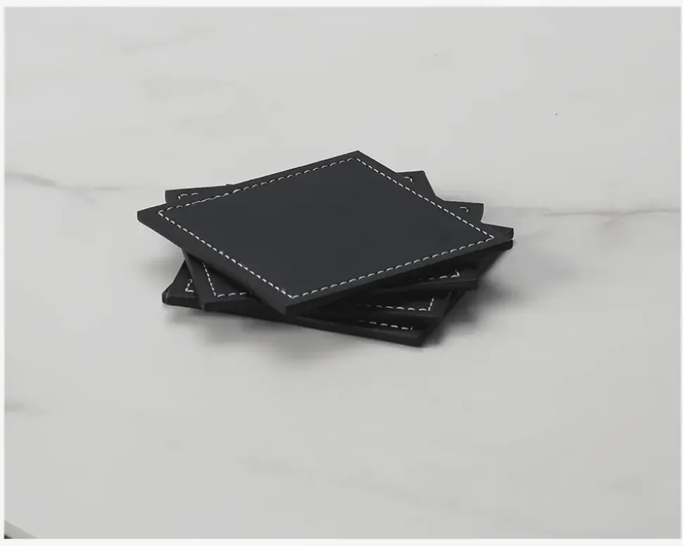 Coaster Sort PU 4 Stk. 10x10 cm