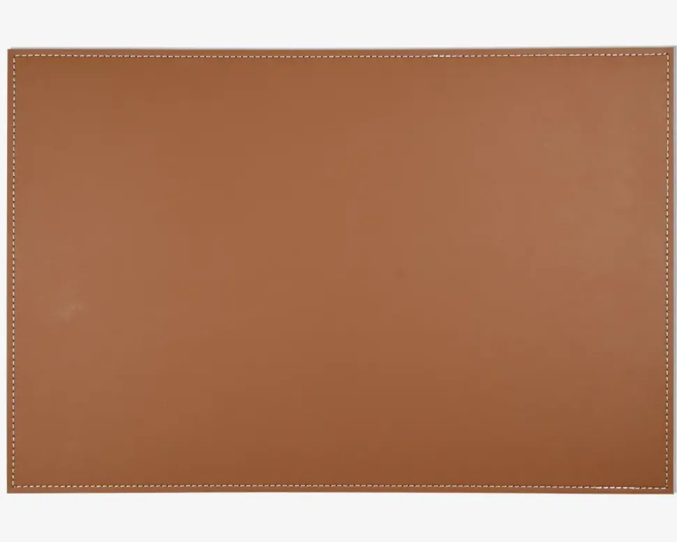Dækkeserviet cognac pu 45x30 cm