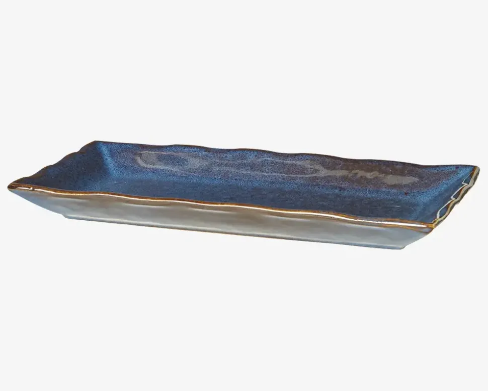 Fad Rektangulær Blå 25,5x12 cm