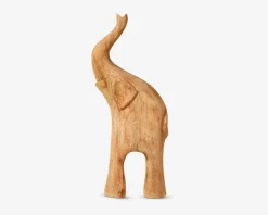 Figur elefant mangotræ H.37 cm