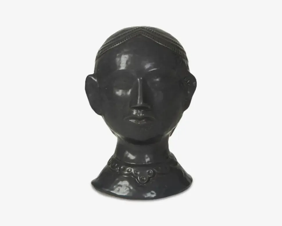 Figur hoved keramik H.21 cm