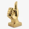 Figur okay guldfarvet H.20,8 cm