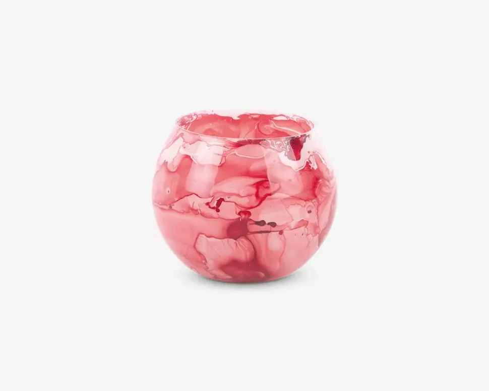 Fyrfadsstage votive blended small rød Ø.8 cm