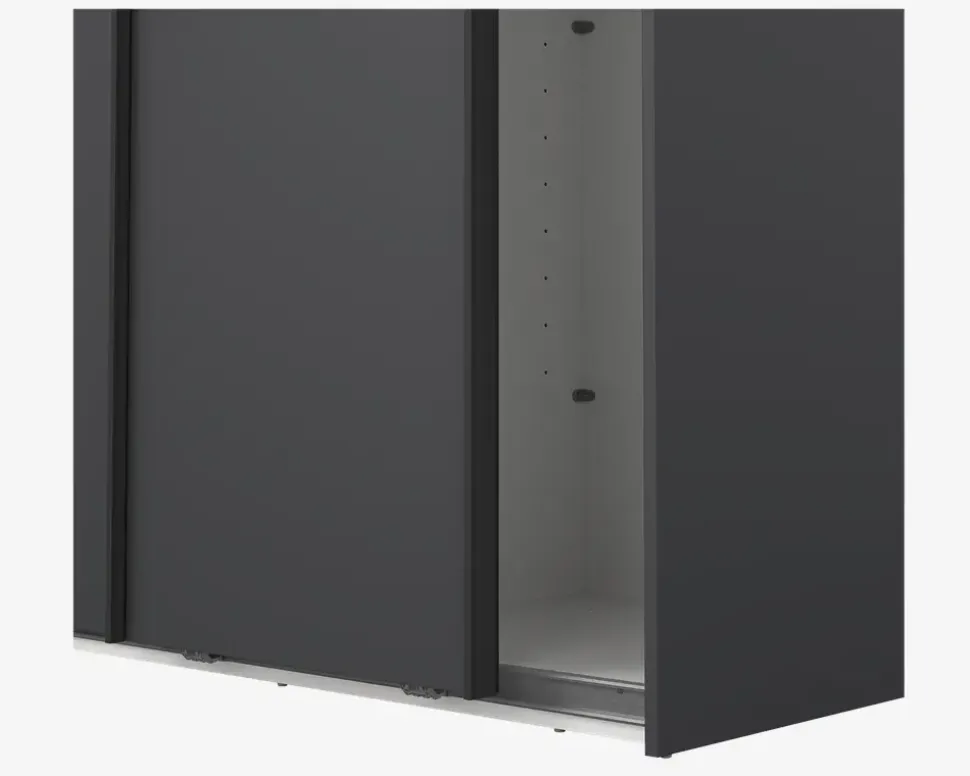 Garderobeskab Case grå B. 119 x H. 221 cm