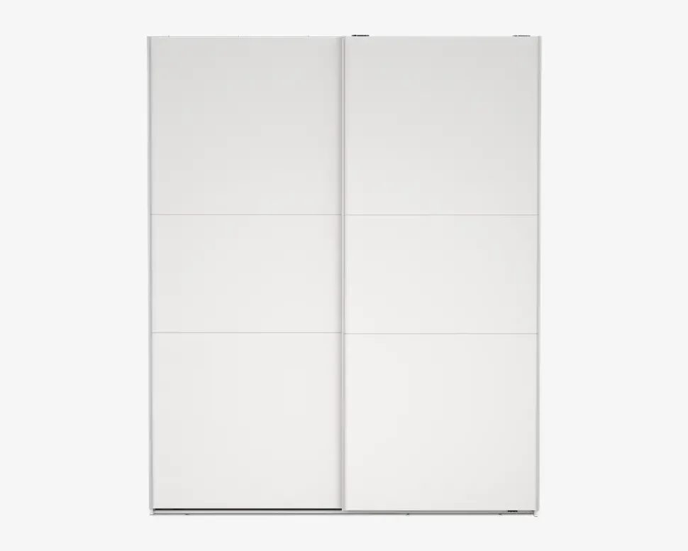 Garderobeskab Case hvid B. 179 x H. 221 cm