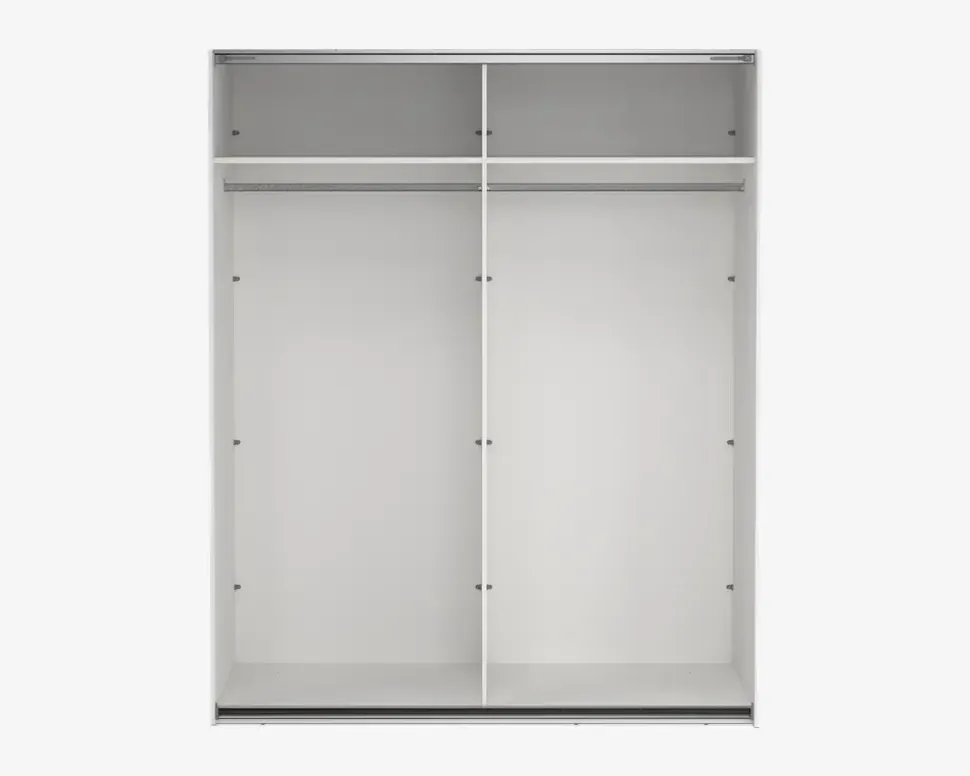 Garderobeskab Case hvid B. 179 x H. 221 cm