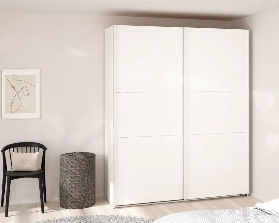 Garderobeskab Case hvid B. 179 x H. 221 cm