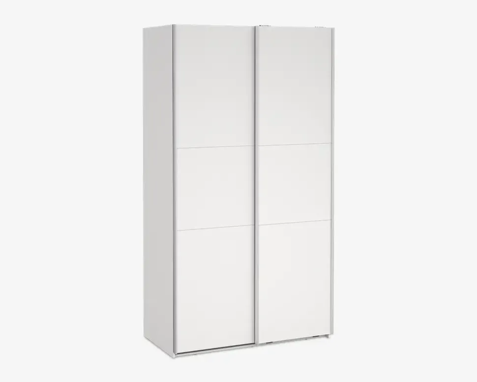 Garderobeskab Case hvid B. 119 x H. 221 cm