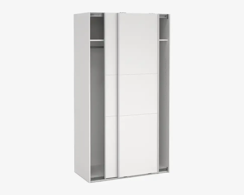Garderobeskab Case hvid B. 119 x H. 221 cm
