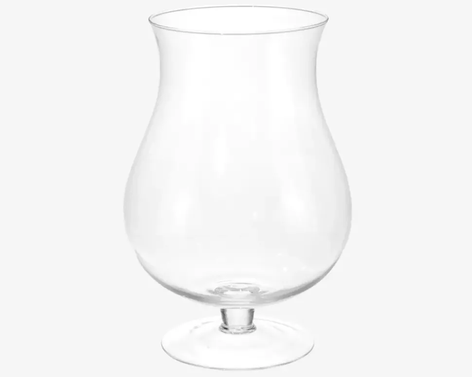 Glas Vase Cognac Shape H.32cm