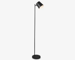 Gulvlampe Blake mat sort H.125 cm