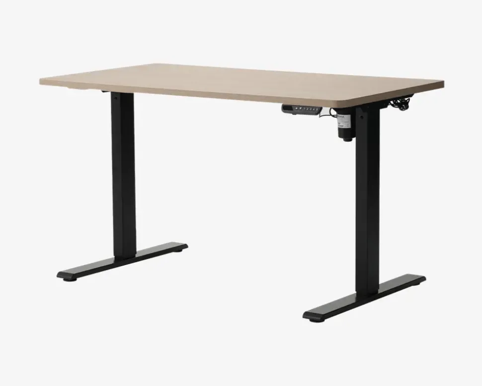 Hæve-Sænkebord 70x130 cm Eg/Sort