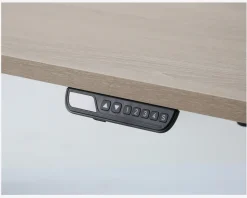 Hæve-Sænkebord 70x130 cm Eg/Sort