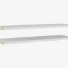 Hylder 2 stk. Basic Hvid
