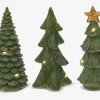 Juletræ LED grøn ass 15,5 cm