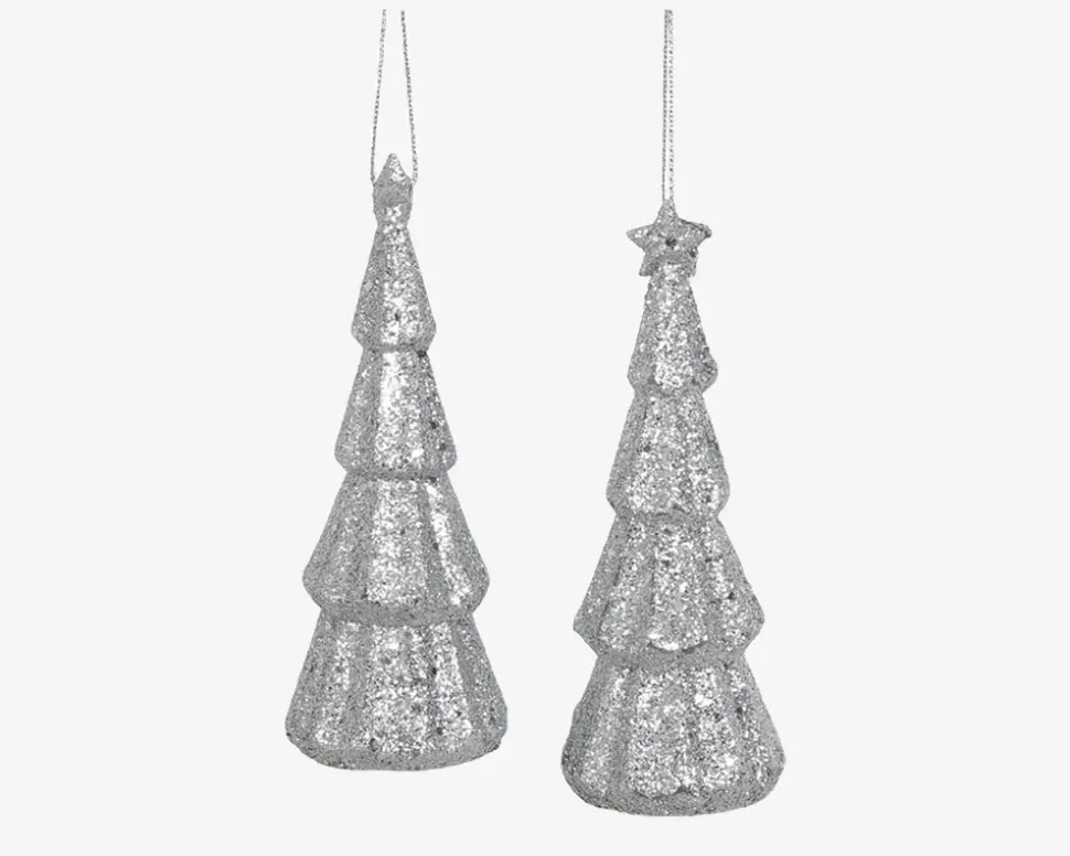 Juletræ Ornament 2stk. Ass. H.11 cm