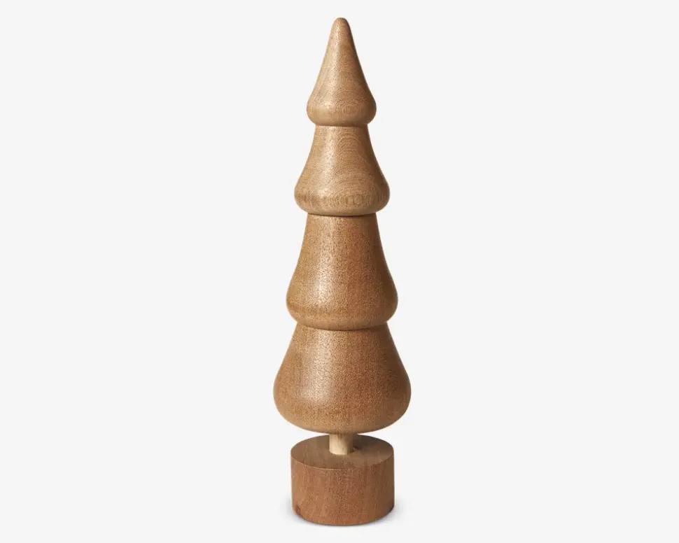 Juletræ Sapele træ H. 14,5 cm