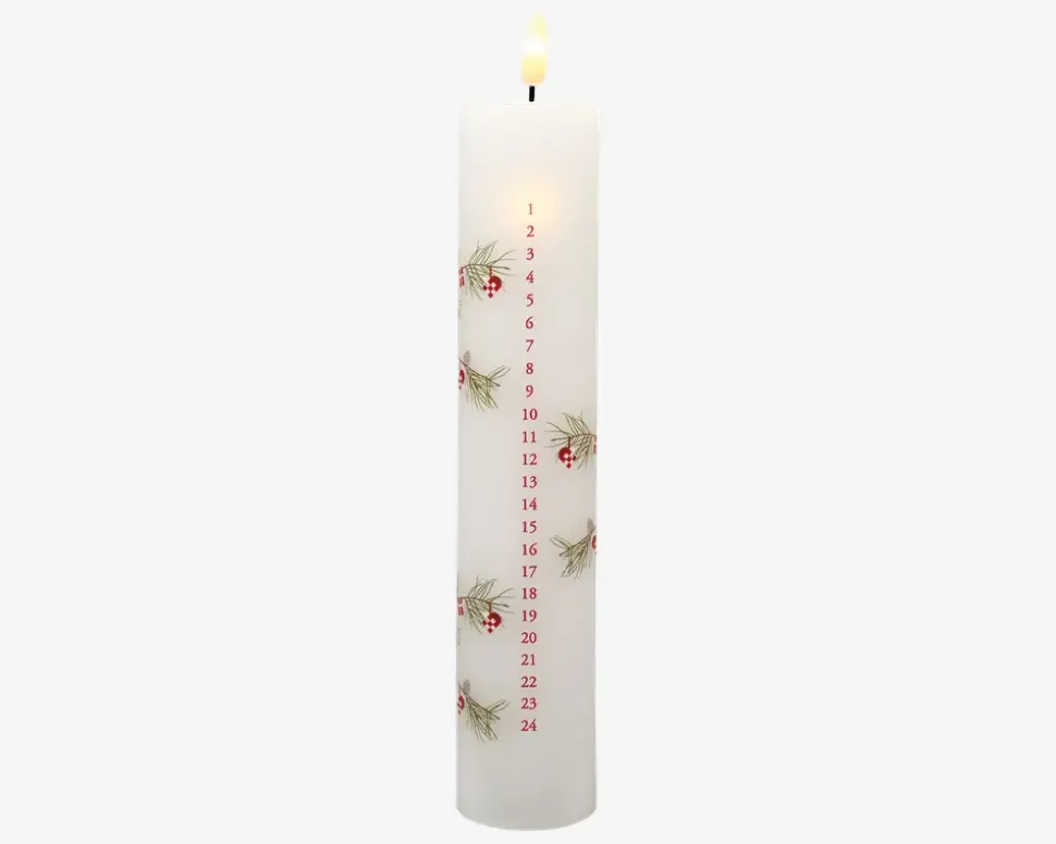 Kalenderlys LED Dansk Jul H.25cm