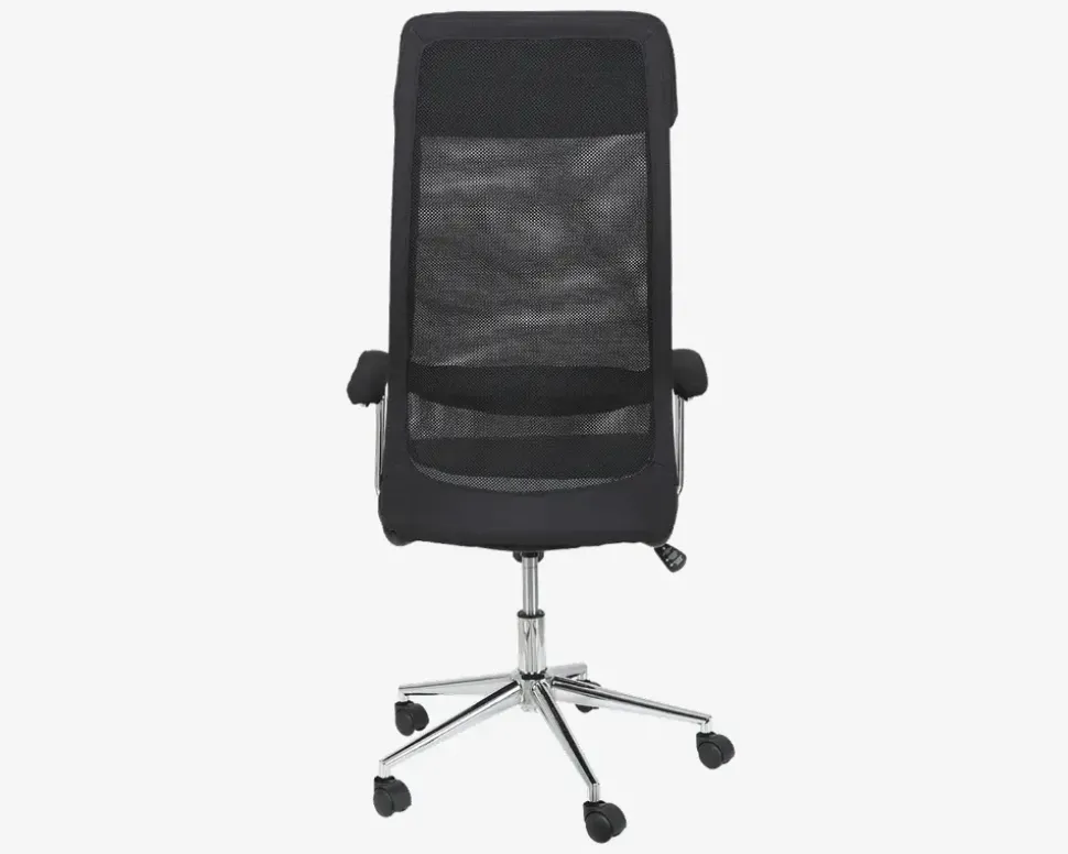 Kontorstol Sort Mesh/Krom Fod