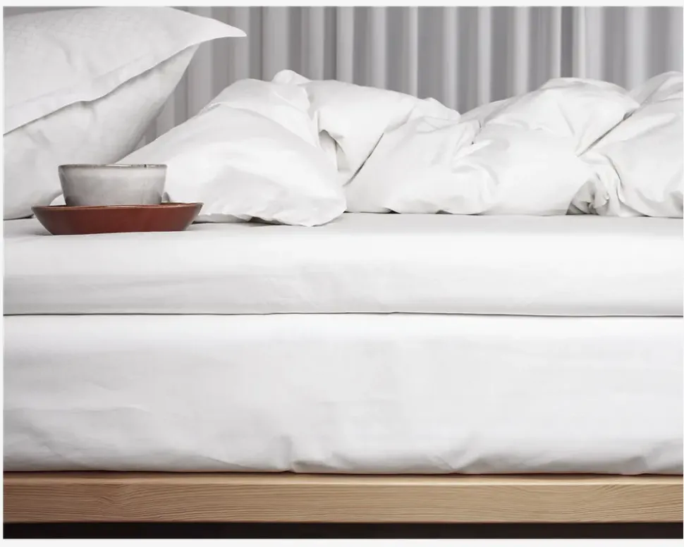 Kuvertlagen Percale Hvid 90x200 cm