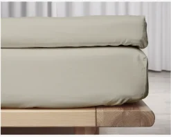Kuvertlagen Percale Sand 180x200 cm