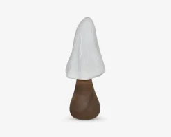 Lampe svamp LED mørk H.21 cm