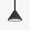 Loftlampe Fuji single sort Ø.12 cm