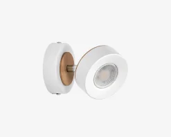 Loftlampe spot Pluto hvid L.9 cm