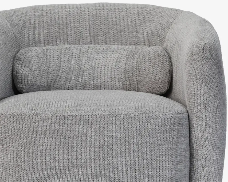 Loungestol m/drejefunktion grå/beige